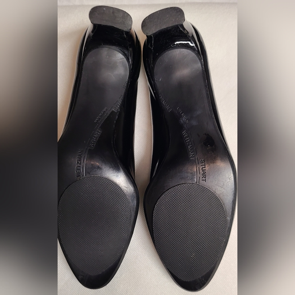 Stuart Weitzman Patent Classic Round Toe Block He… - image 4